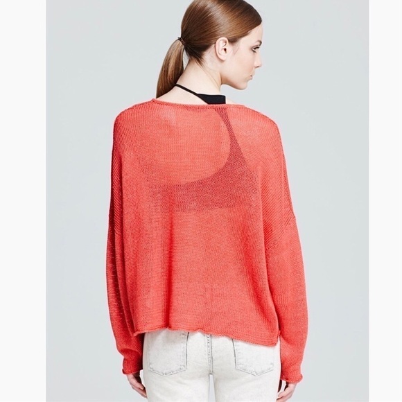 Helmut Lang Linen Oversized Open Knit Sweater - Picture 3 of 12